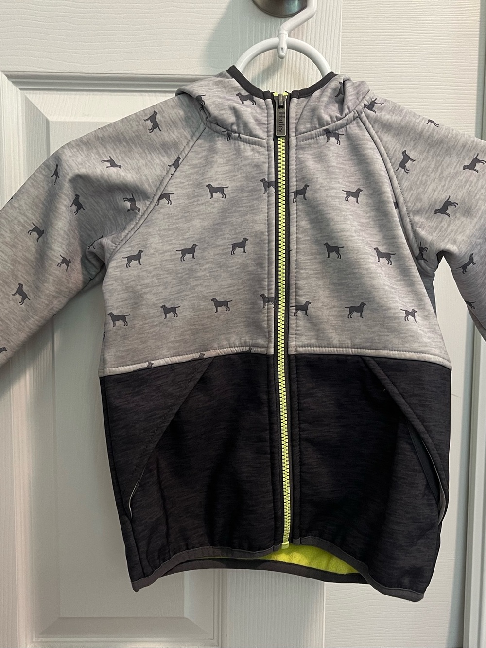 Toddler Zip-Up Rain Jacket with Dog Print